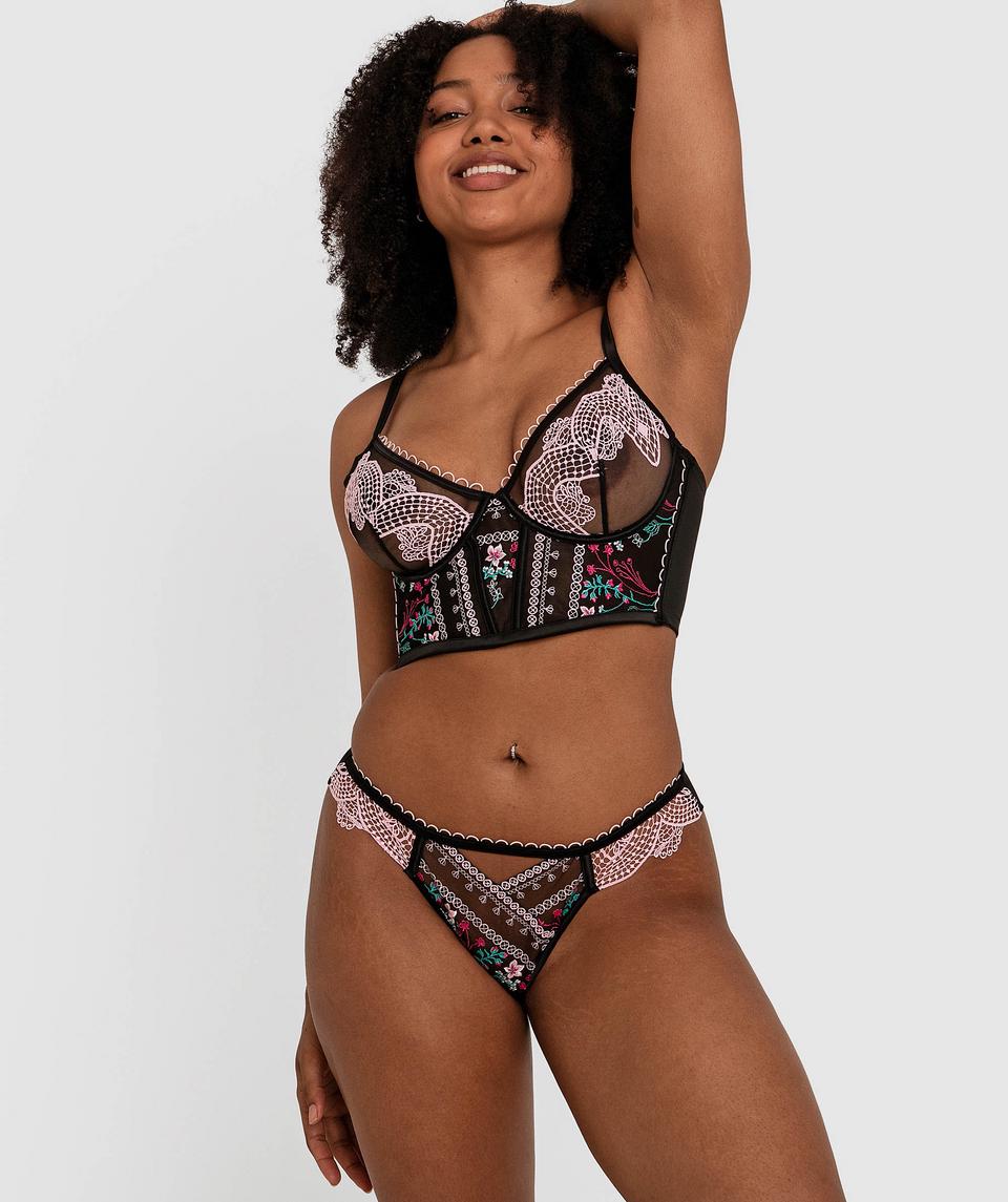 Enchanted Like Sugar Underwire Bra - Black