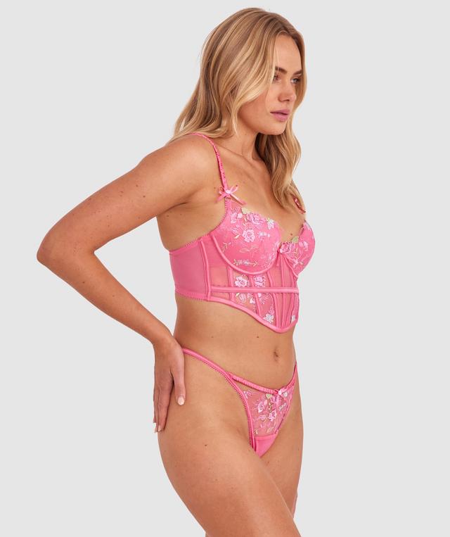 Enchanted Love Like This Push Up Corset - Pink