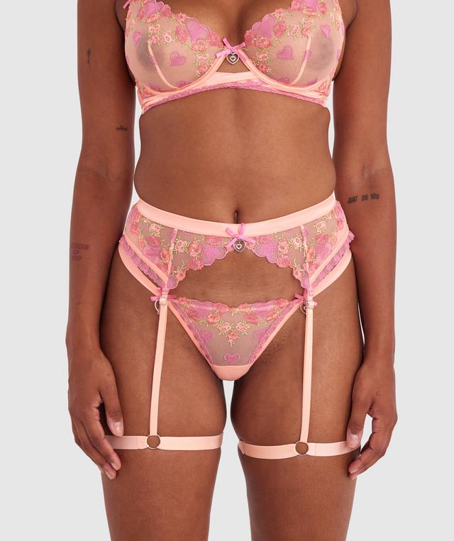 Enchanted Lovestruck Suspender - Light Coral
