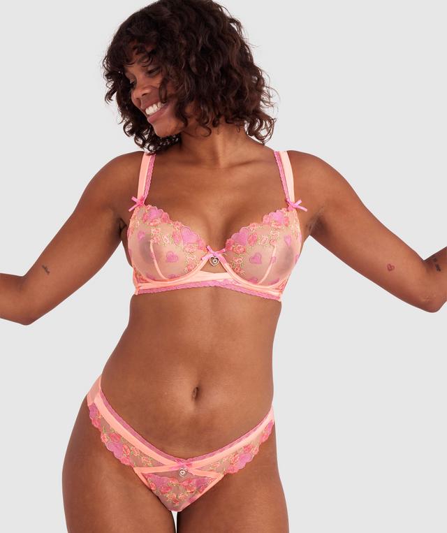 Enchanted Lovestruck Underwire Bra - Light Coral