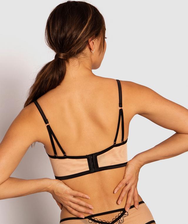 Enchanted Maiella Push Up Bra - Black/Nude