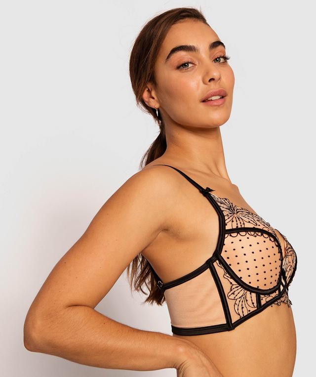 Enchanted Maiella Push Up Bra - Black/Nude