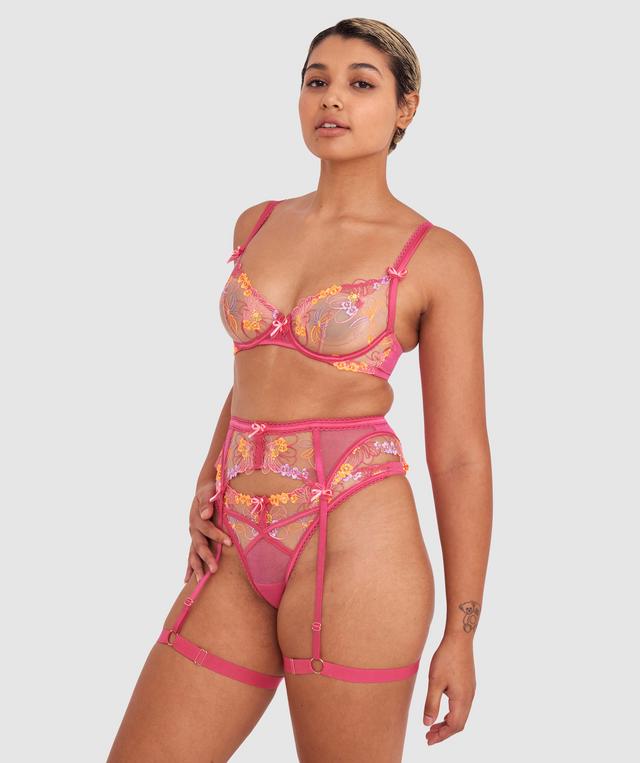 Enchanted Mi Amor Suspender - Dark Pink