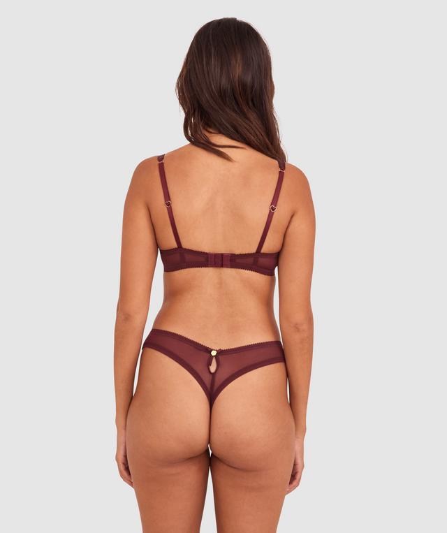 Enchanted Morena High Leg String - Berry