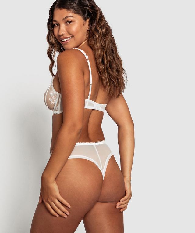 Enchanted Mykonos Breeze High Waisted V String Knicker - Ivory