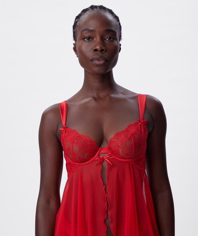 Enchanted Racing Hearts Babydoll - Red