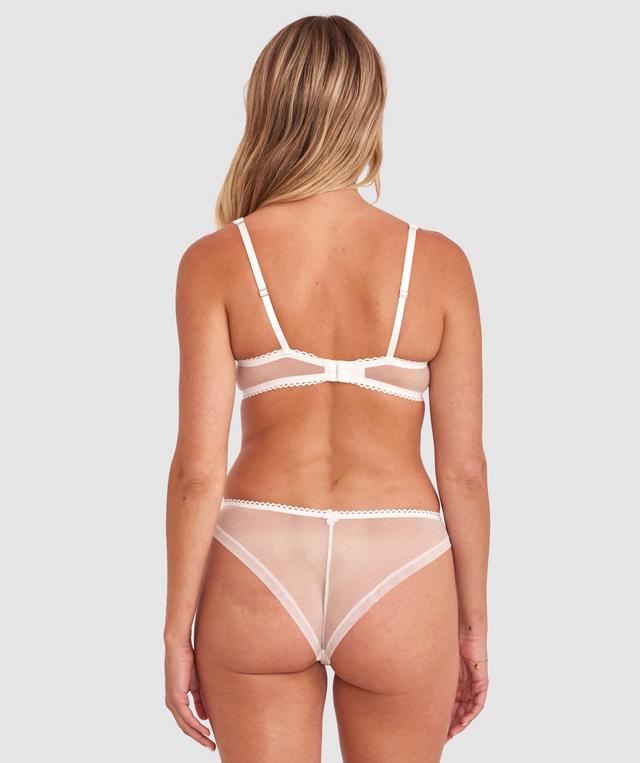Enchanted Ready To Bloom High Leg Brazilian Knicker - Ivory