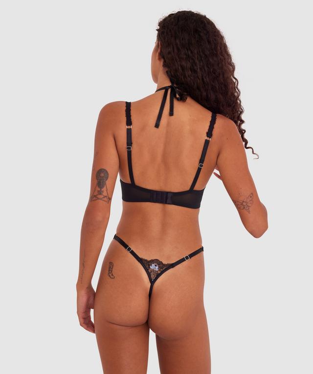 Enchanted Rosita High Leg String - Black