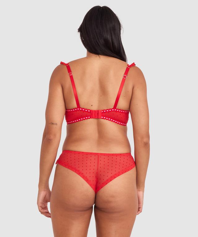 Enchanted She's So Lucky Bra - Red/Multicolour