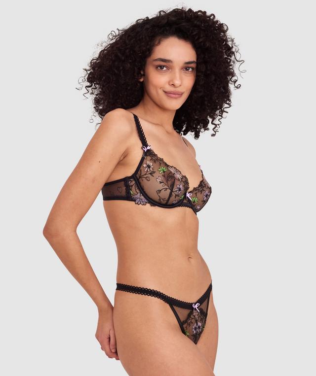 Enchanted Sisu High Leg String - Black