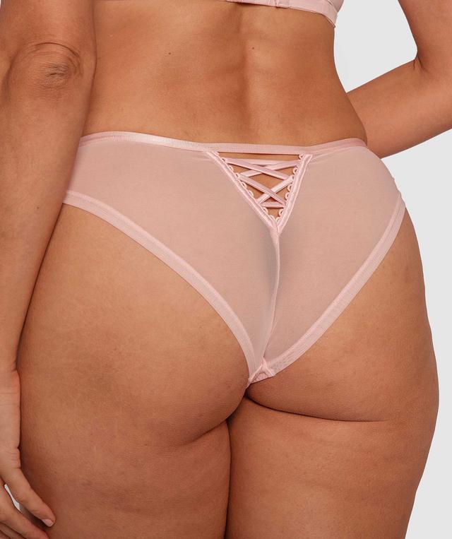 Enchanted Soft Savannah Brazilian Knicker - Light Pink