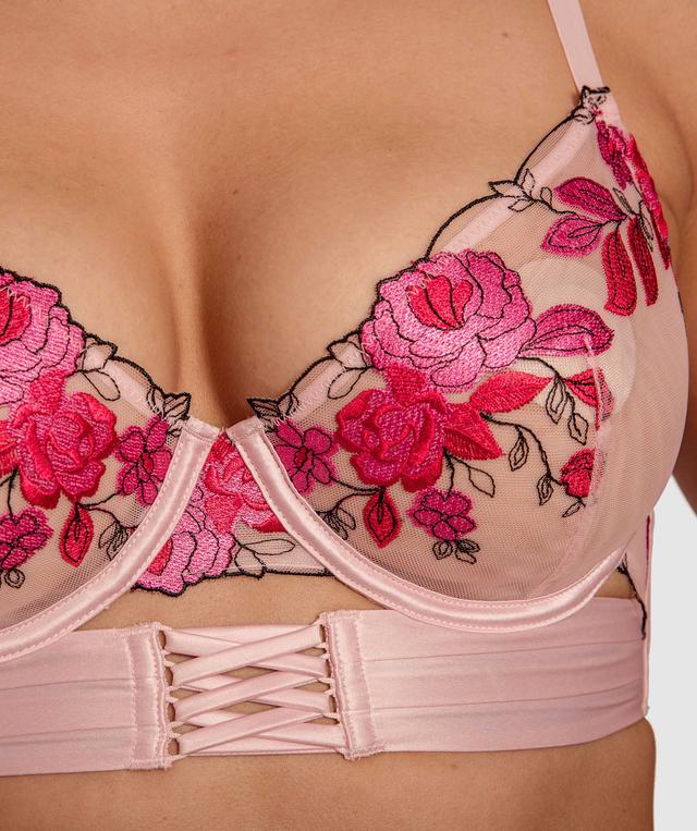 Enchanted Soft Savannah Plunge Underwire Bra - Light Pink