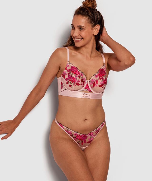 Enchanted Soft Savannah V String Knicker - Light Pink