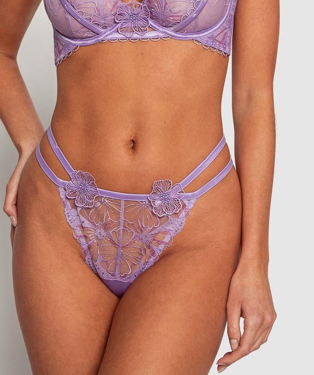 Enchanted St Germain V String Knicker - Lilac