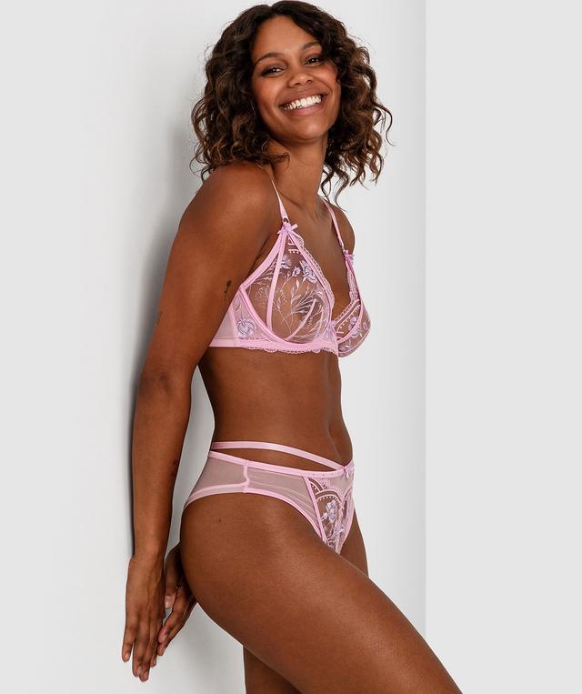 Enchanted Summertime Sonnet High Waisted Brief - Pink