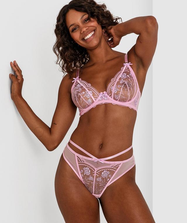 Enchanted Summertime Sonnet High Waisted Brief - Pink