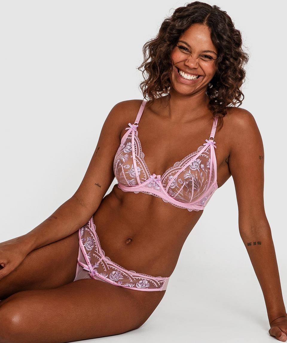 Enchanted Summertime Sonnet Underwire Bra - Pink