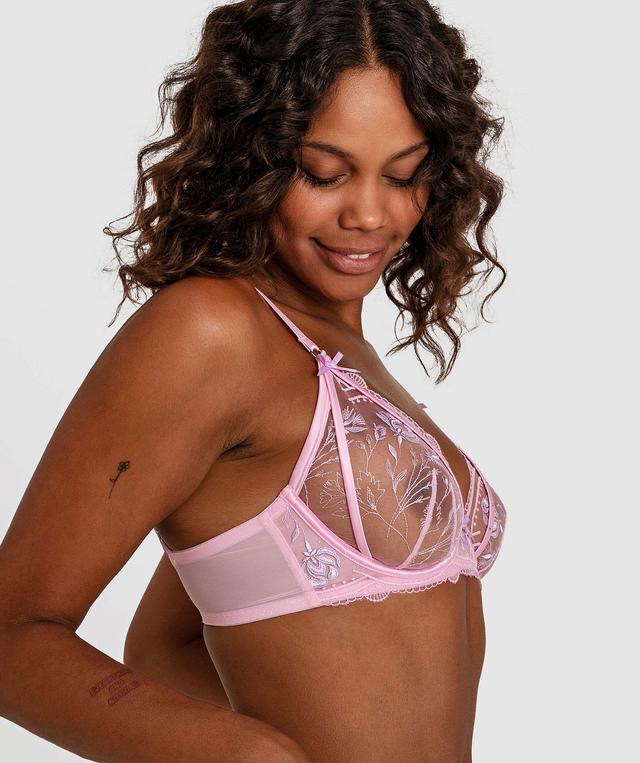Enchanted Summertime Sonnet Underwire Bra - Pink