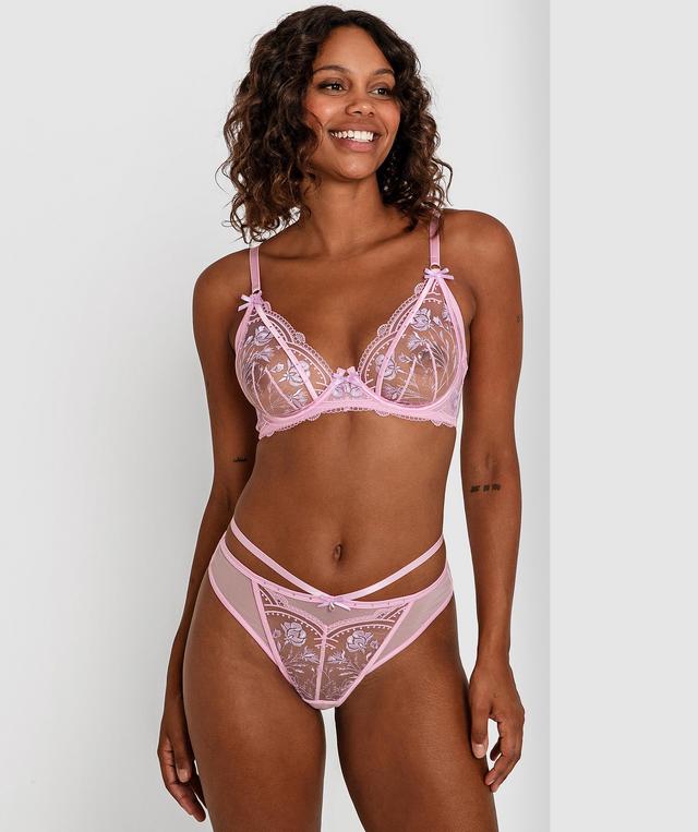 Enchanted Summertime Sonnet Underwire Bra - Pink