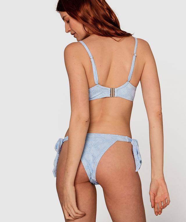 Enchanted Swim Blue Skies Ahead Tie Side Drawstring Brief - Light Blue