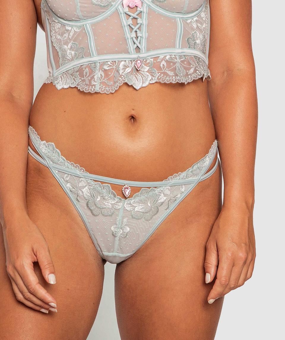 Enchanted The Blue City V String Knicker - Sky Blue