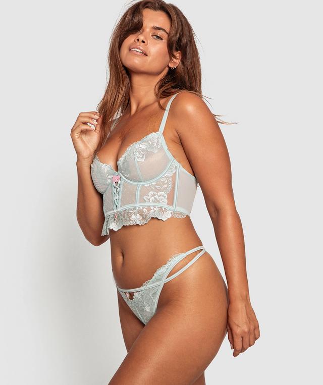 Enchanted The Blue City V String Knicker - Sky Blue