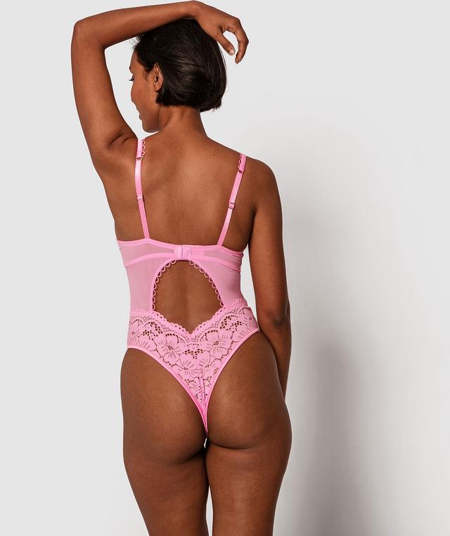 Enchanted The Pink Sea Push Up Bodysuit - Pink