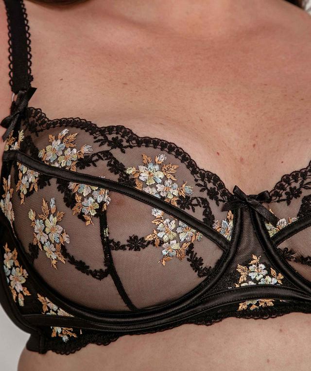 Enchanted Tuscan Sun Full Cup Bra - Black