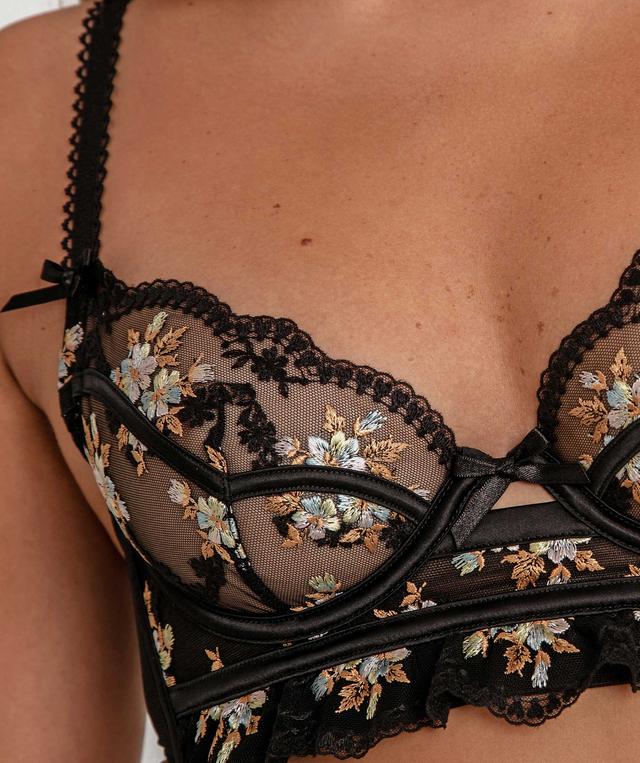 Enchanted Tuscan Sun Underwire Bra - Black