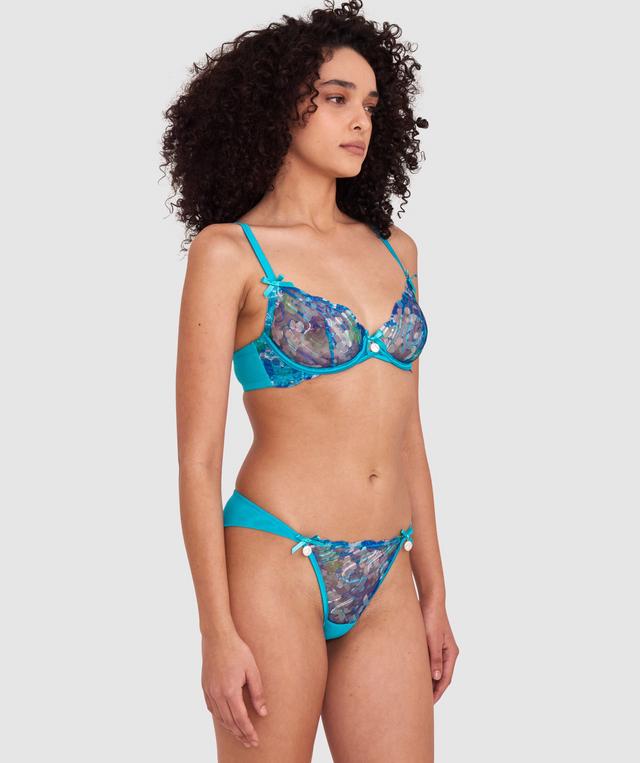 Enchanted Tyla High Leg Brazilian Knicker - Teal