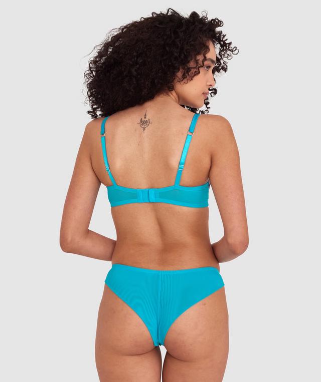 Enchanted Tyla High Leg Brazilian Knicker - Teal