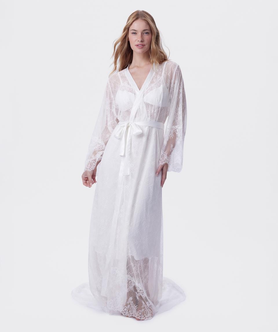 Enchanted Unforgettable Full Length Robe - Ivory