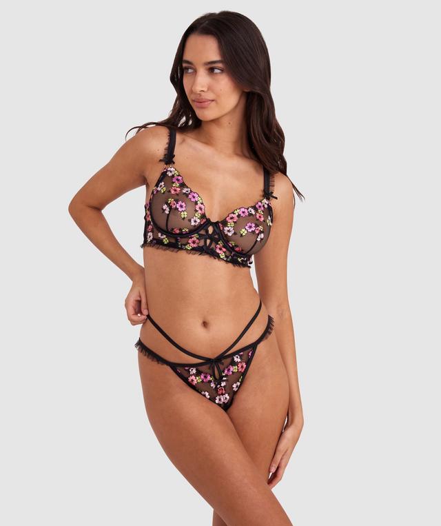 Enchanted Wilde Flower Mini V - Black