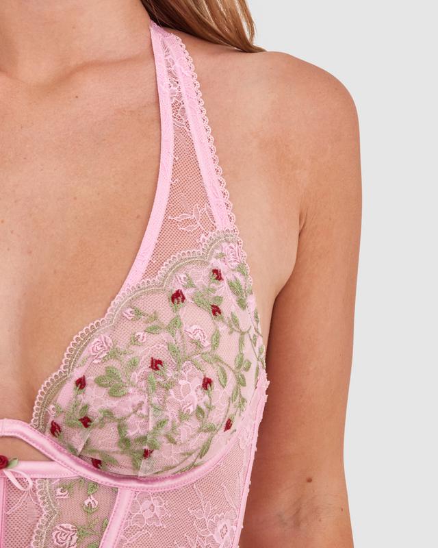 Enchanted Willow Delight Corset - Pink
