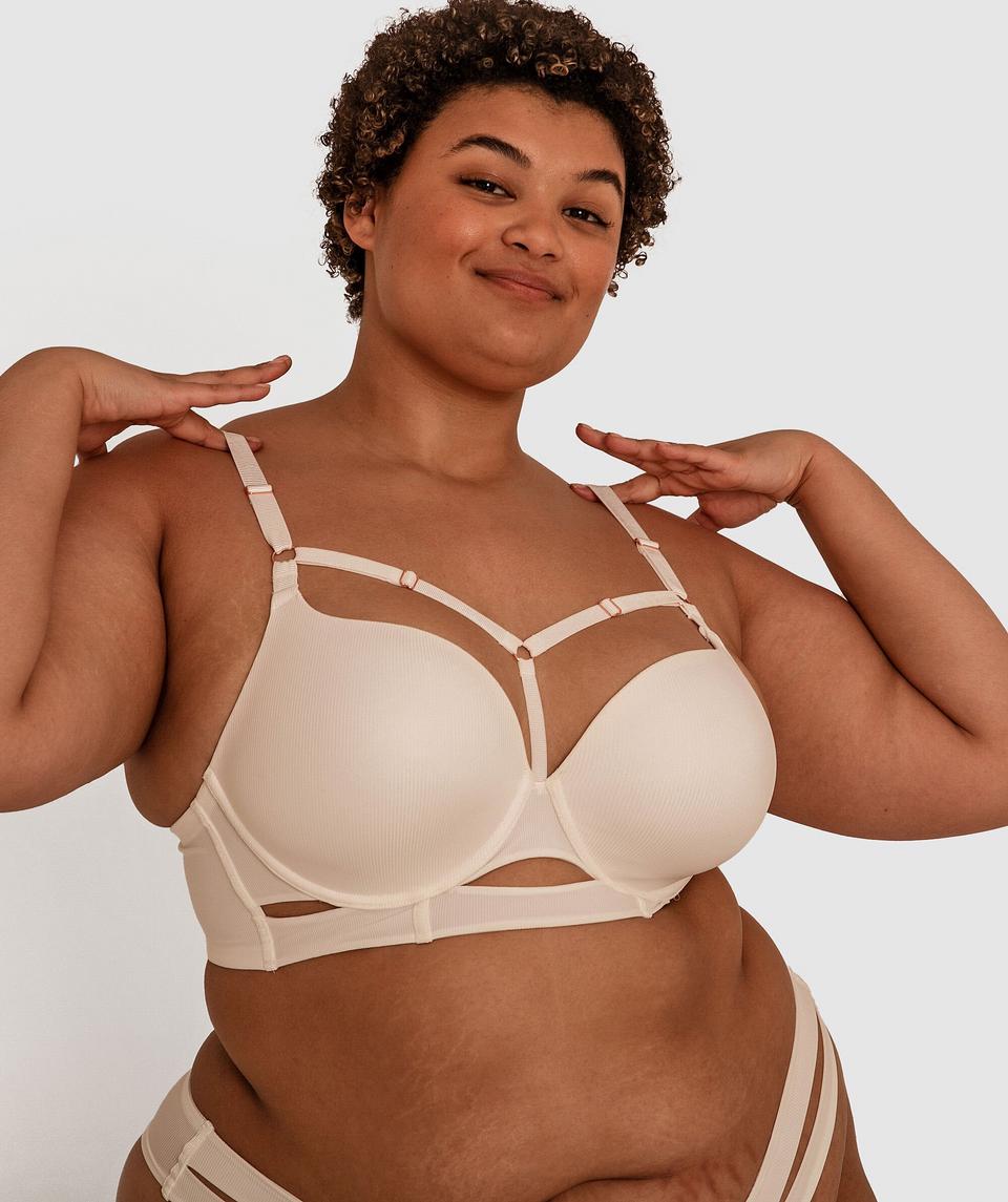 Erika Full Cup Balconette Bra - Ivory