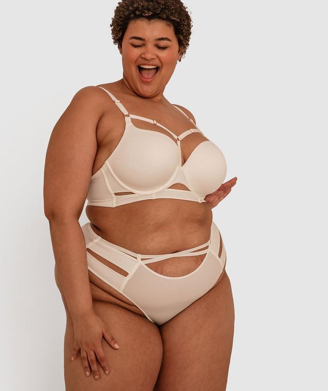 Erika Full Cup Balconette Bra - Ivory