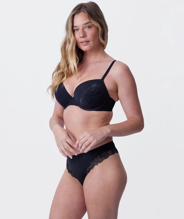 Erin Push Up Full Cup Bra - Black