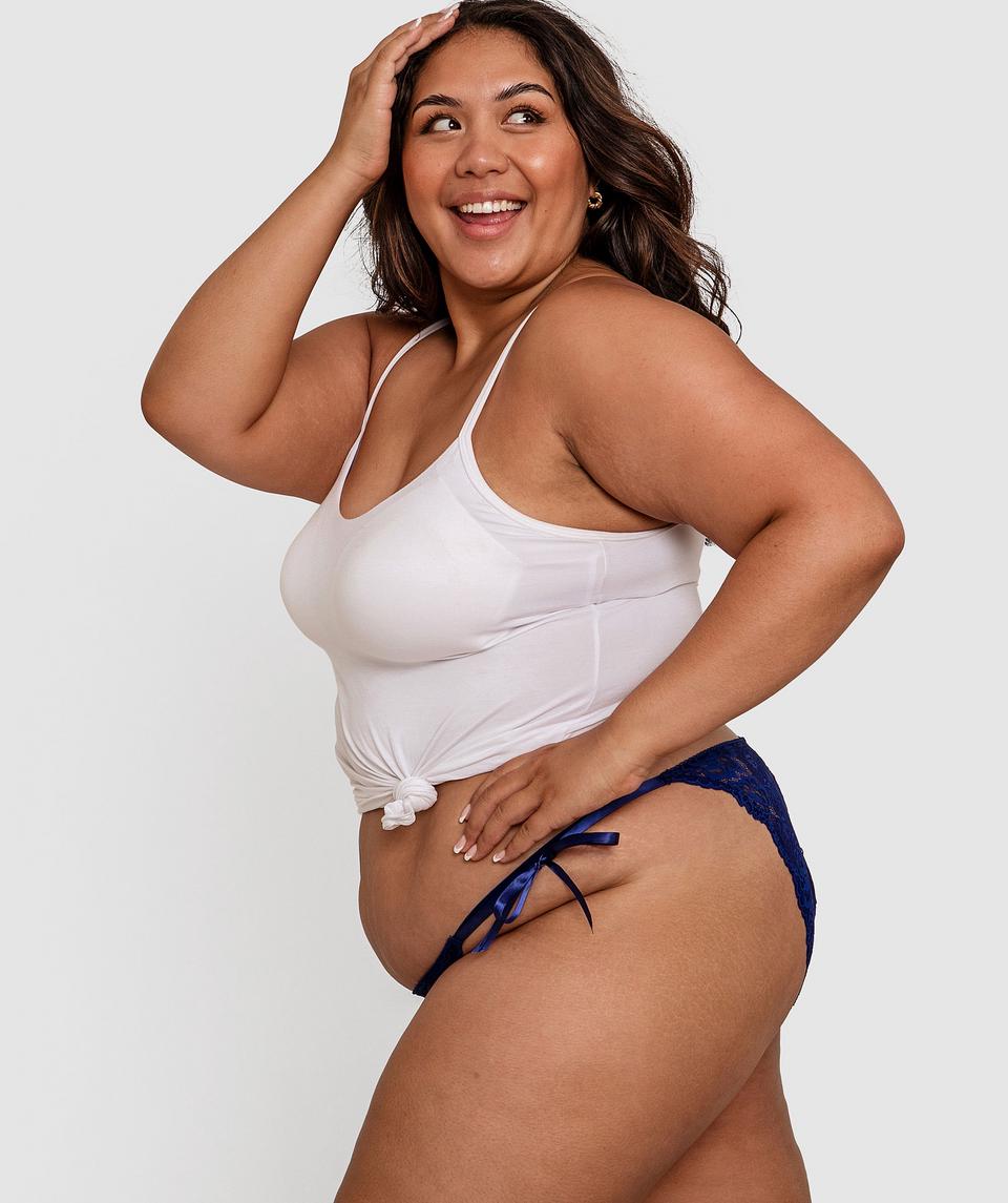 Eve Tanga Knicker - Navy