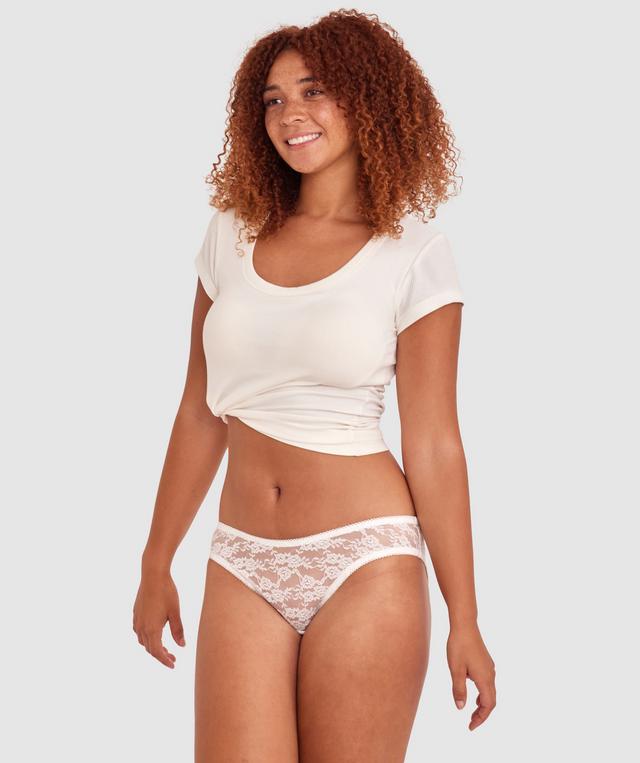 Evelyn Hi Leg Bikini - Ivory