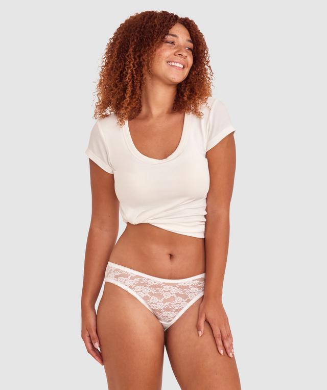 Evelyn Hi Leg Bikini - Ivory