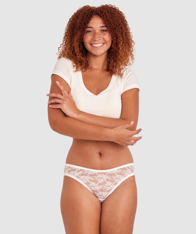 Evelyn Hi Leg Bikini - Ivory