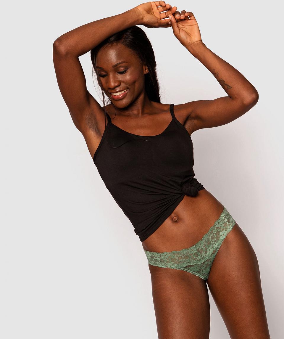 Evie Brazilian Knicker - Green