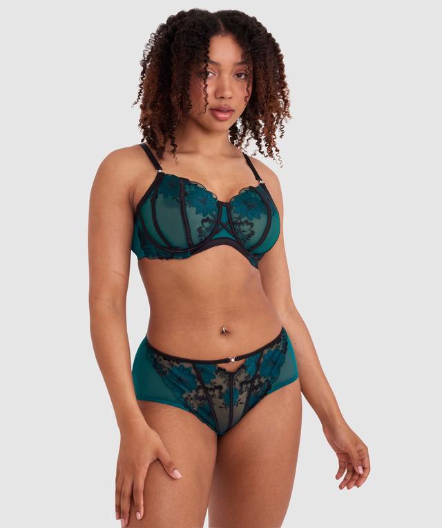 Evie Full Brief - Dark Green