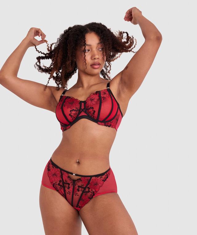 Evie Full Brief - Red