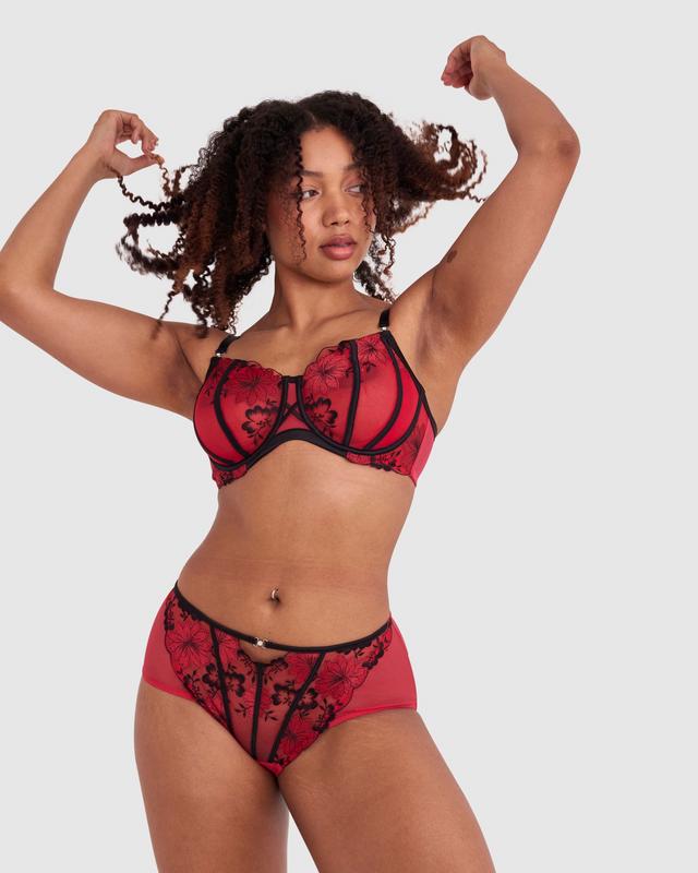 Evie Full Brief - Red