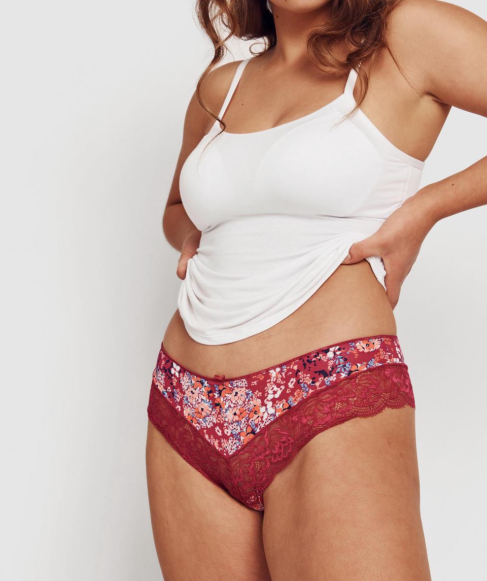 Faith Brazilian Knicker - Floral Print