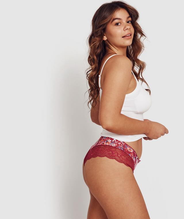 Faith Brazilian Knicker - Floral Print