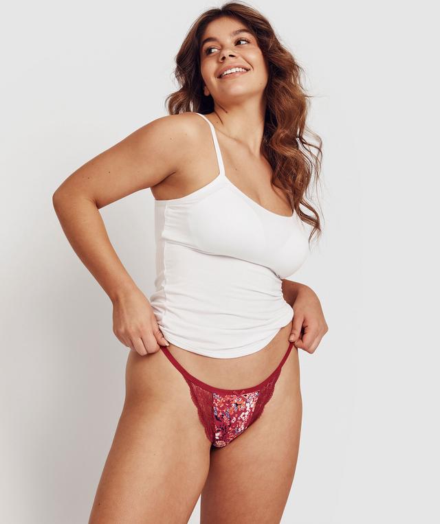 Faith Mini V Knicker - Floral Print