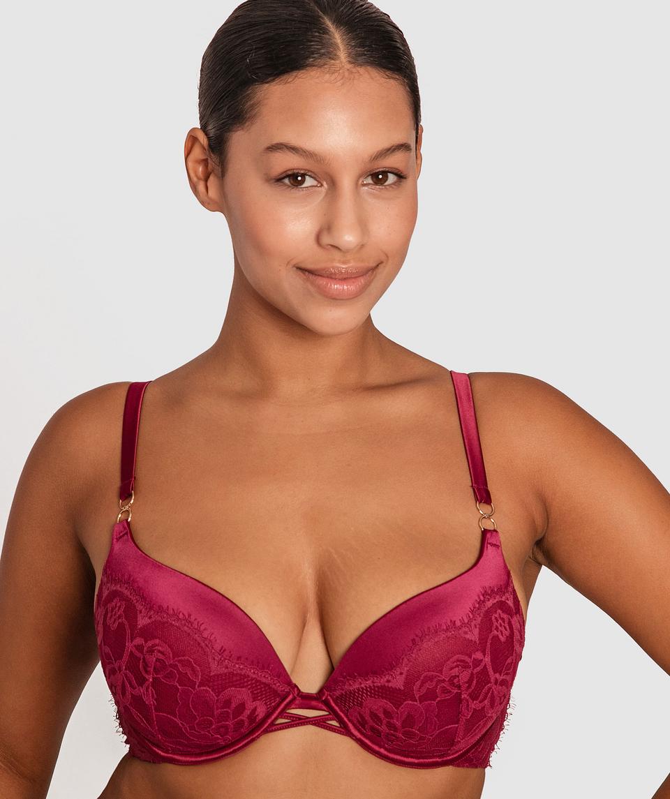 Fashion X Comfort Plunge Contour Bra - Dark Purple