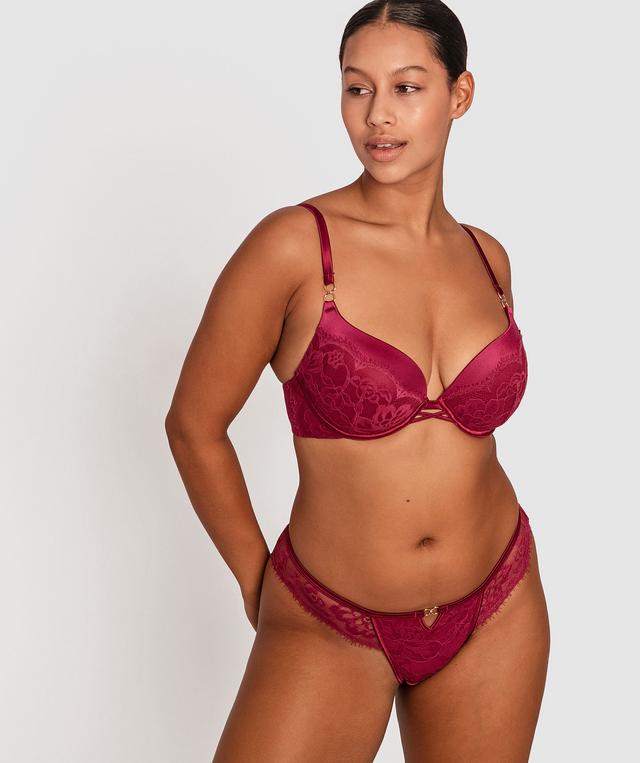 Fashion X Comfort Plunge Contour Bra - Dark Purple